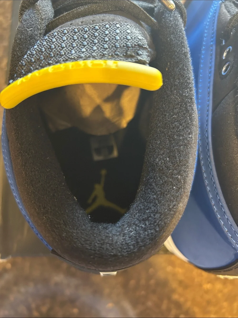Jordan 14 Retro Low Men’s Mid-Top Sneakers in Blue and Yellow (2015)